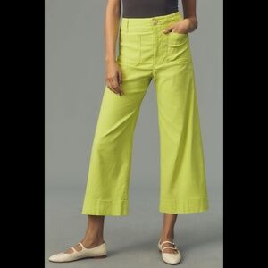 Anthropologie The Colette Cropped Wide-Leg Pants by Maeve